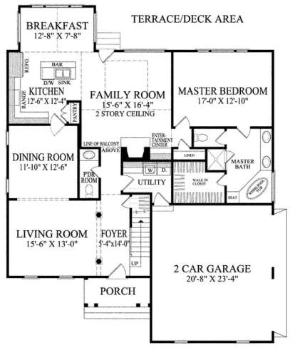 Floorplan 1 for House Plan #7922-00023
