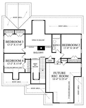 Floorplan 2 for House Plan #7922-00023