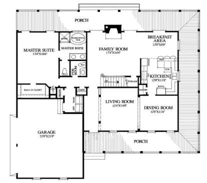 Floorplan 1 for House Plan #7922-00024