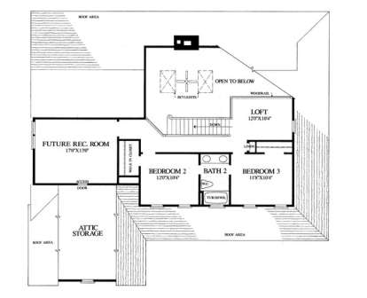 Floorplan 2 for House Plan #7922-00024