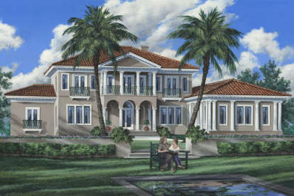 Luxury House Plan #7922-00025 Elevation Photo