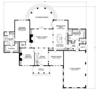 Floorplan 1 for House Plan #7922-00025
