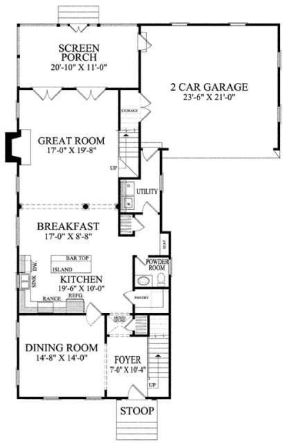 Floorplan 1 for House Plan #7922-00026
