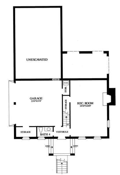 Lower Level for House Plan #7922-00027