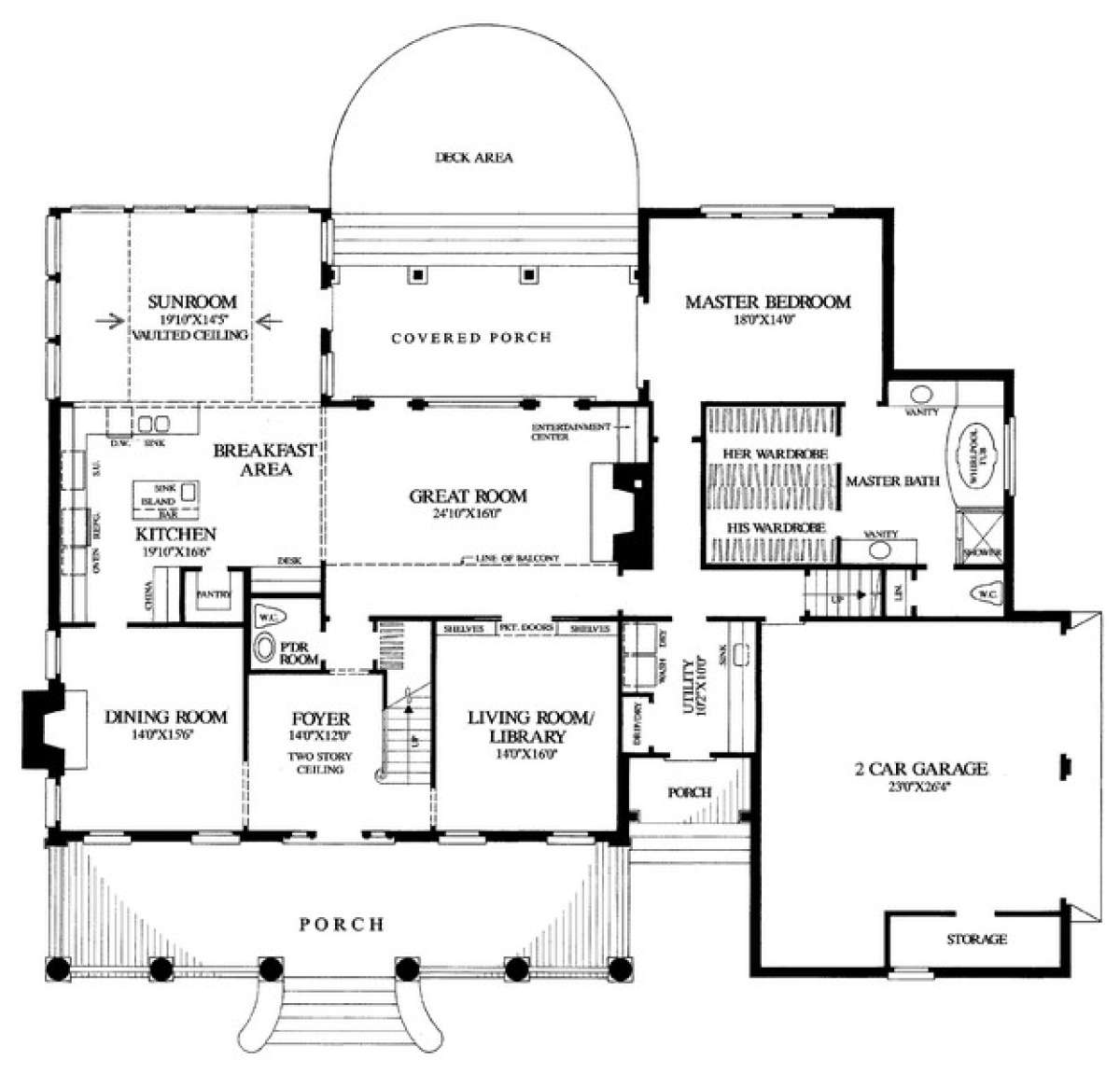 Floorplan 1 for House Plan #7922-00030