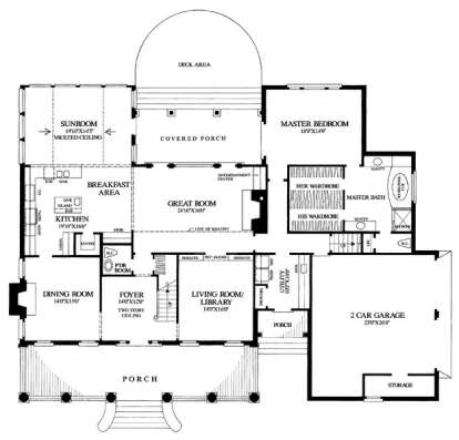 Floorplan 1 for House Plan #7922-00030