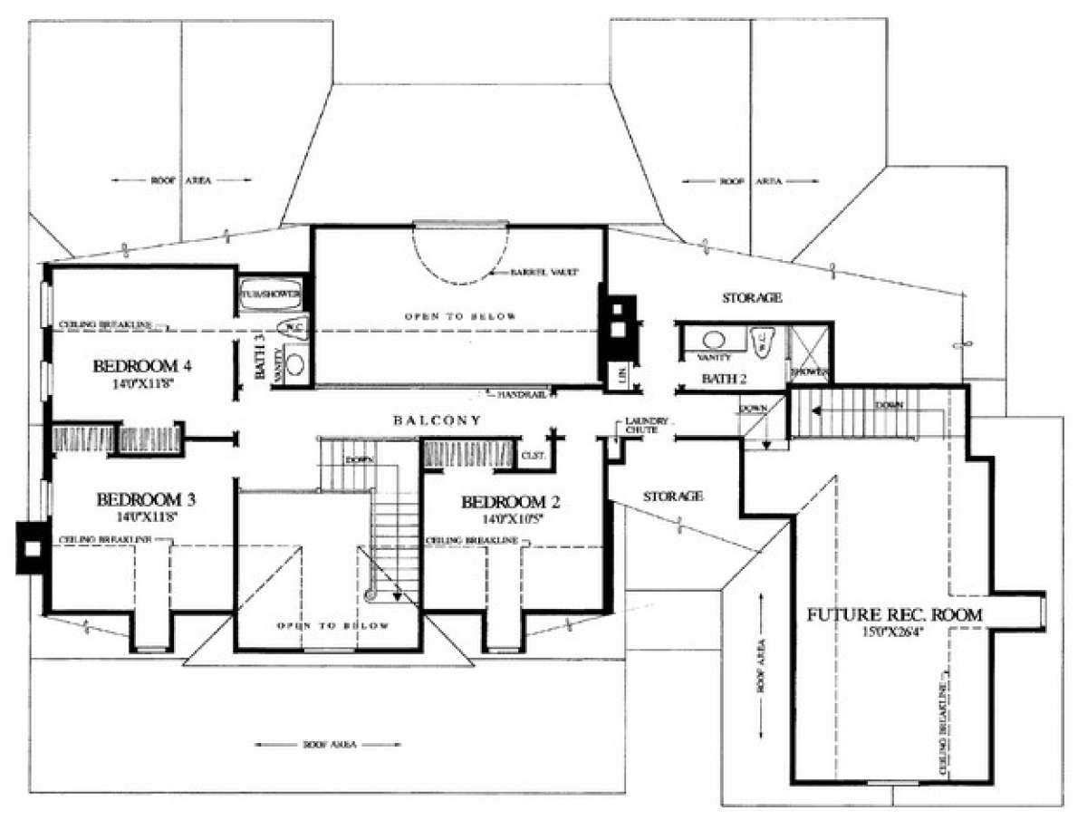 Floorplan 2 for House Plan #7922-00030