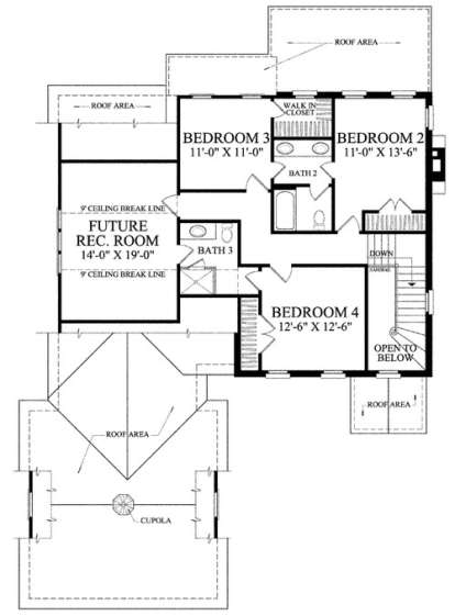 Floorplan 2 for House Plan #7922-00031
