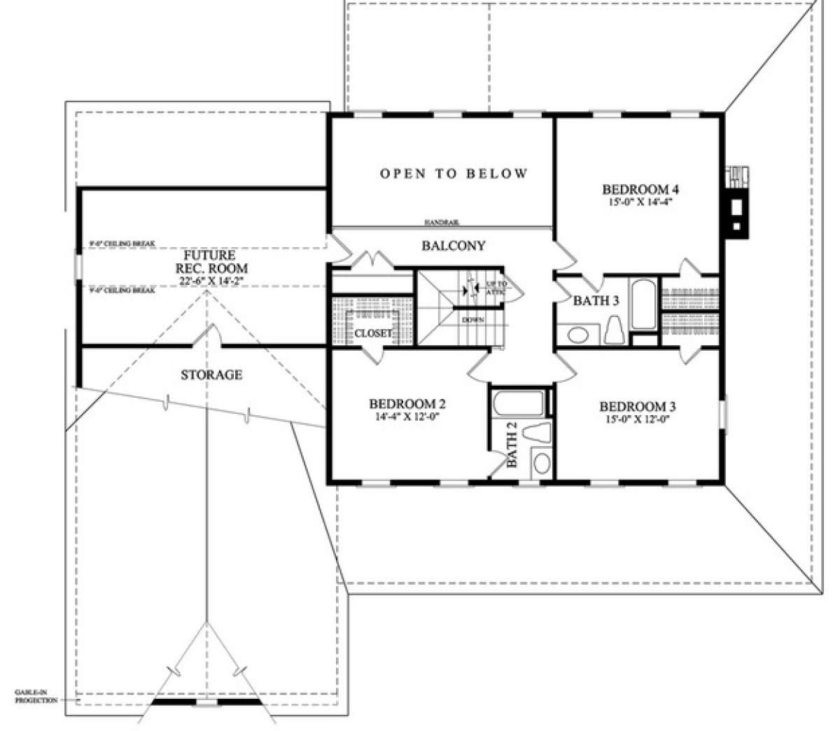 Floorplan 2 for House Plan #7922-00034