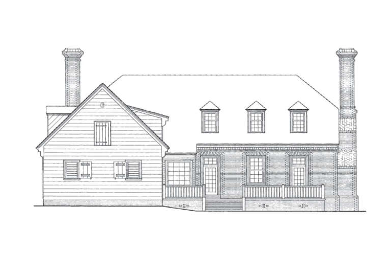 Colonial House Plan #7922-00035 Elevation Photo