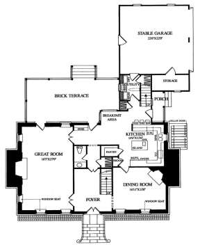 Floorplan 1 for House Plan #7922-00035
