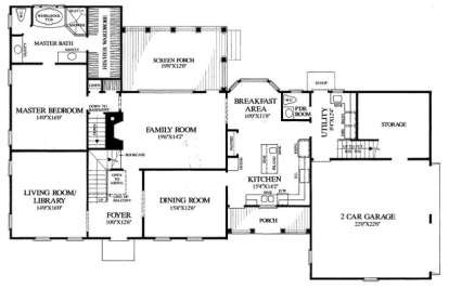 Floorplan 1 for House Plan #7922-00036