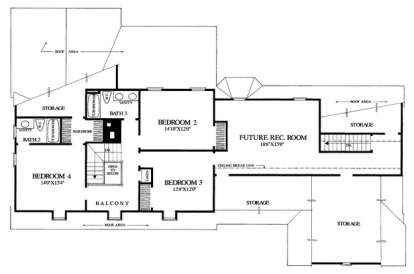 Floorplan 2 for House Plan #7922-00036