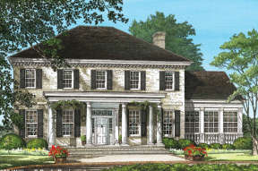 Colonial House Plan #7922-00037 Elevation Photo