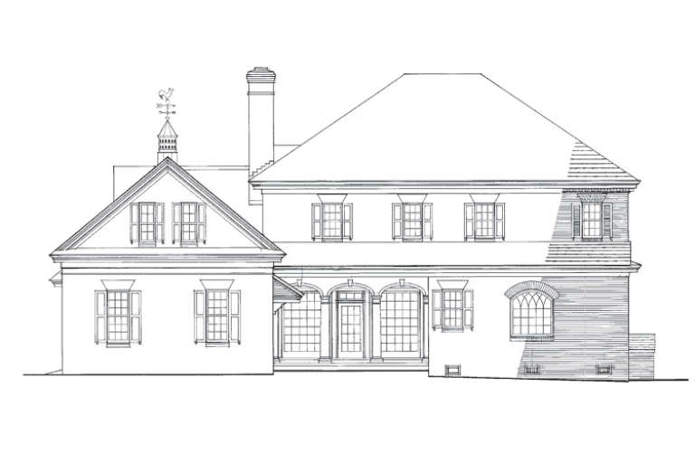 Colonial House Plan #7922-00037 Elevation Photo