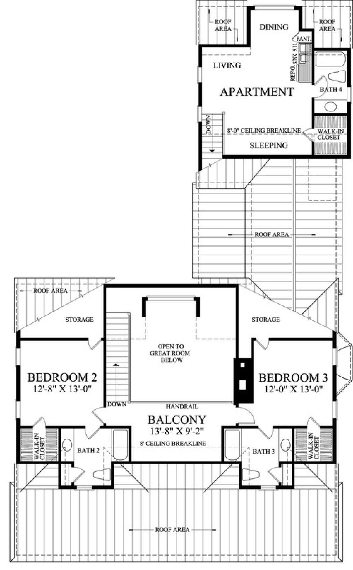 Floorplan 2 for House Plan #7922-00038