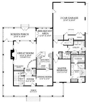 Floorplan 1 for House Plan #7922-00041