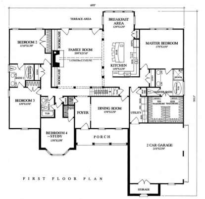 Floorplan 1 for House Plan #7922-00043