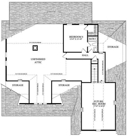 Floorplan 2 for House Plan #7922-00045