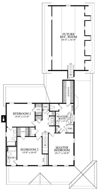 Floorplan 2 for House Plan #7922-00047
