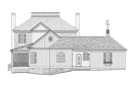 Greek Revival House Plan #7922-00049 Elevation Photo