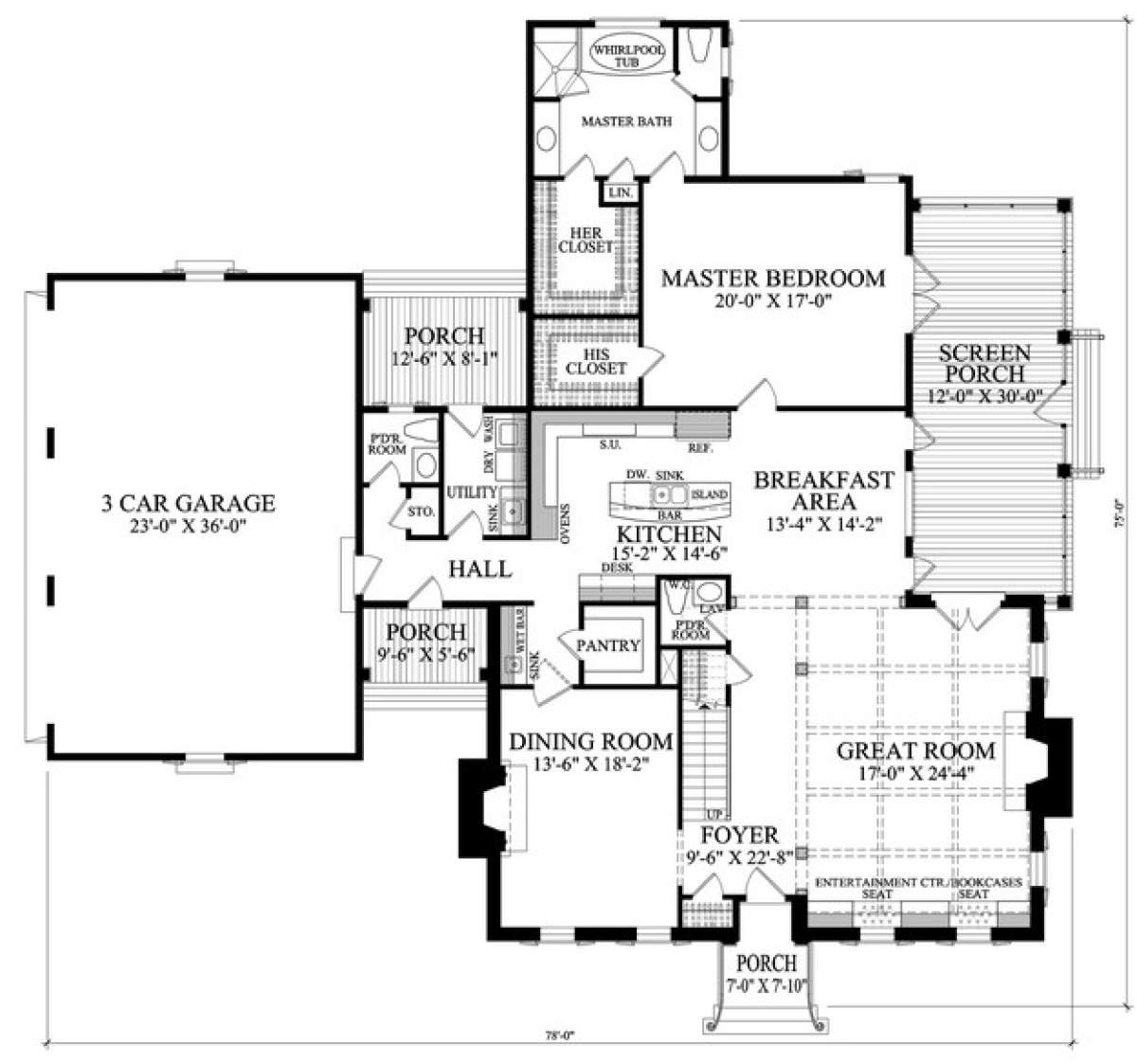 Floorplan 1 for House Plan #7922-00049