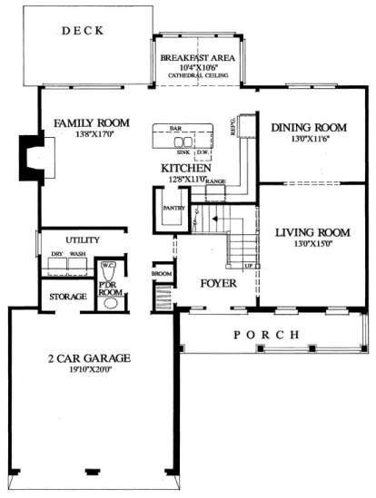 Floorplan 1 for House Plan #7922-00050