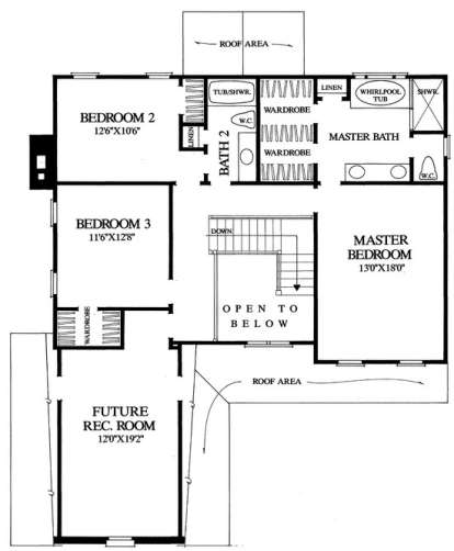 Floorplan 2 for House Plan #7922-00050