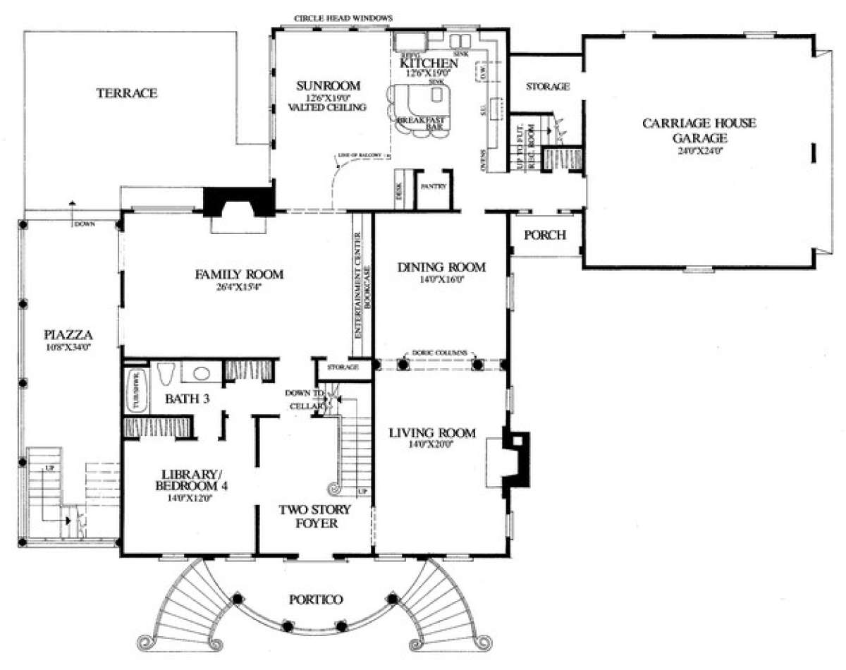 Floorplan 1 for House Plan #7922-00052