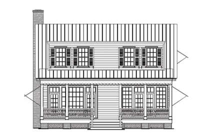 Coastal House Plan #7922-00053 Elevation Photo