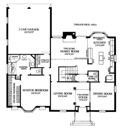 Floorplan 1 for House Plan #7922-00055
