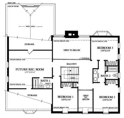 Floorplan 2 for House Plan #7922-00055