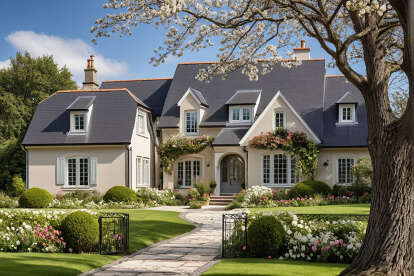 French Country House Plan #7922-00057 Elevation Photo