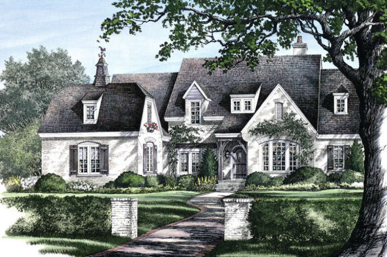 French Country House Plan #7922-00057 Elevation Photo