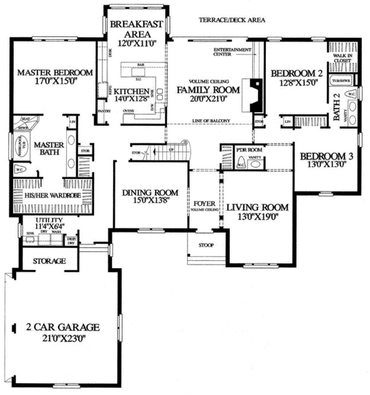 Floorplan 1 for House Plan #7922-00057