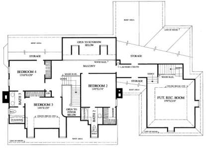 Floorplan 2 for House Plan #7922-00059