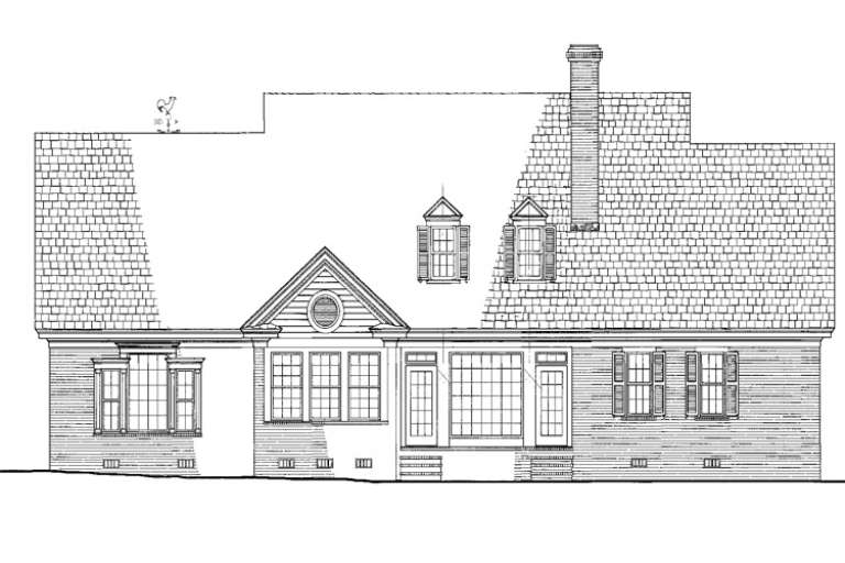 Ranch House Plan #7922-00060 Elevation Photo