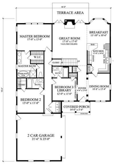 Floorplan 1 for House Plan #7922-00062