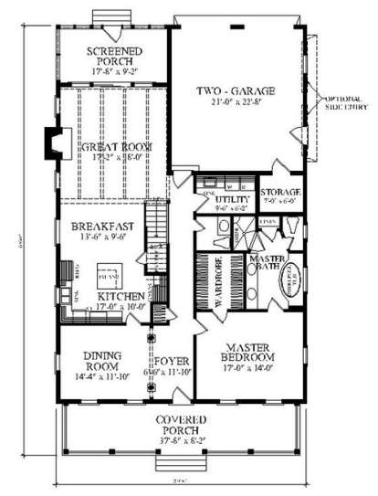 Floorplan 1 for House Plan #7922-00063