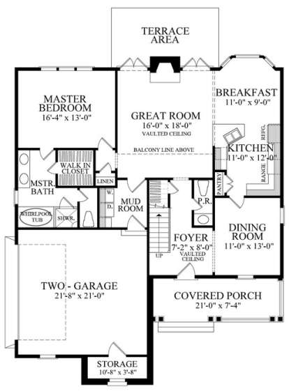 Floorplan 1 for House Plan #7922-00065