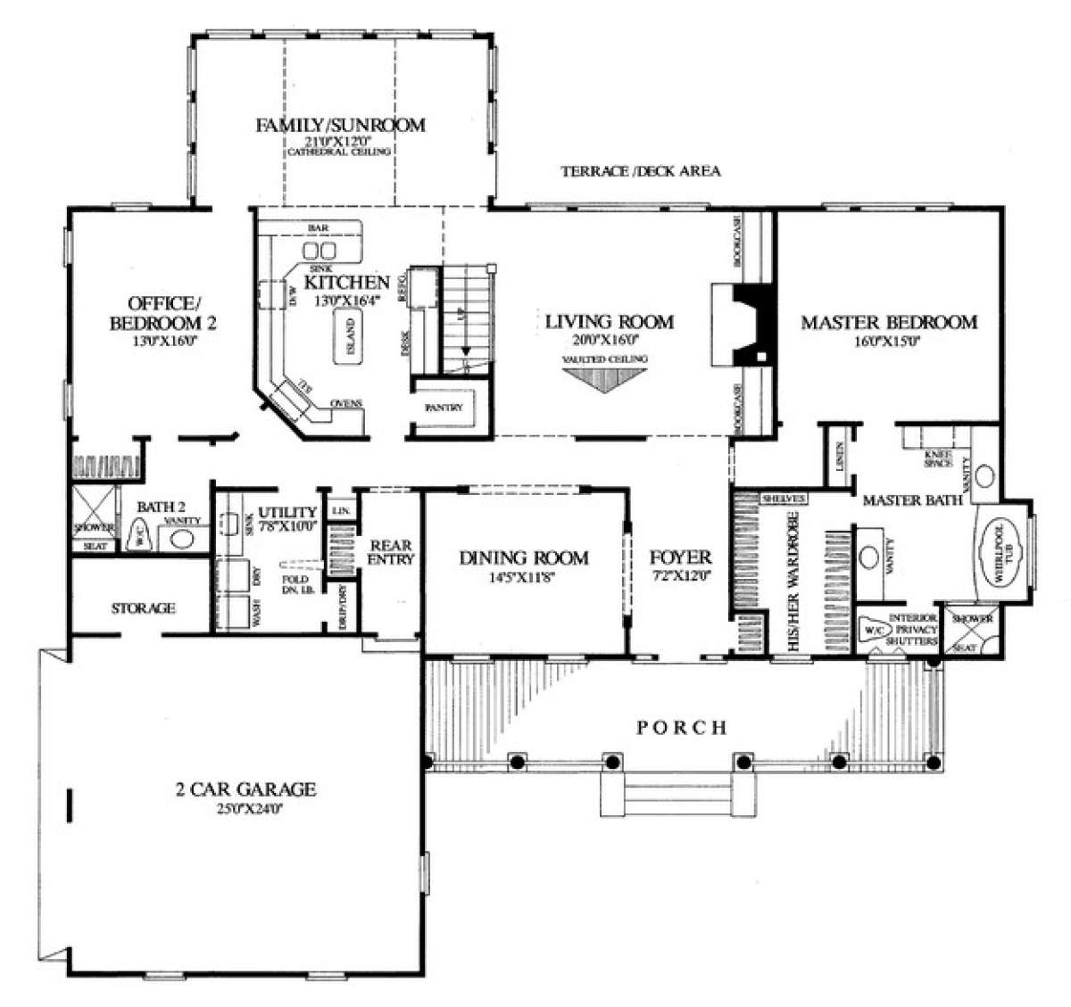 Floorplan 1 for House Plan #7922-00066