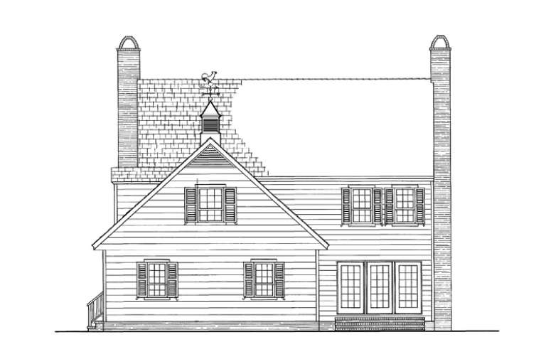 Greek Revival House Plan #7922-00071 Elevation Photo