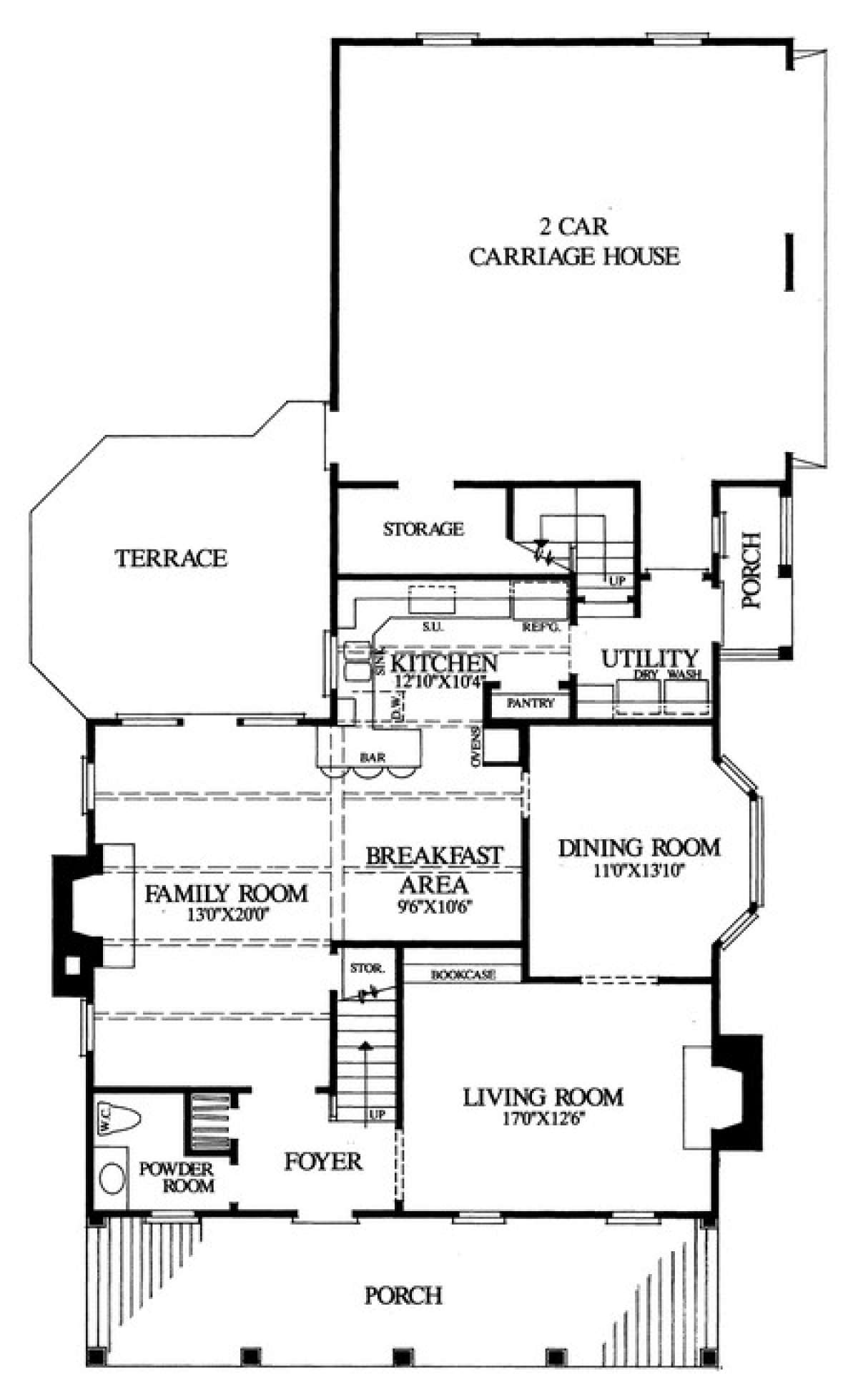 Floorplan 1 for House Plan #7922-00071