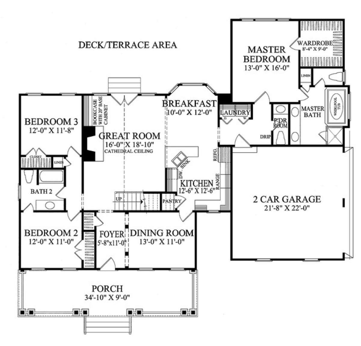 Floorplan 1 for House Plan #7922-00073