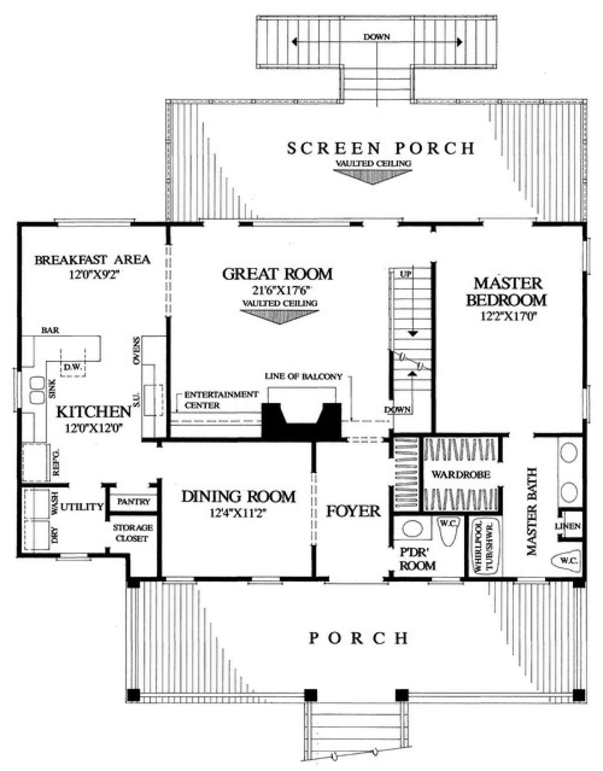 Floorplan 1 for House Plan #7922-00075