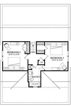 Floorplan 2 for House Plan #7922-00077