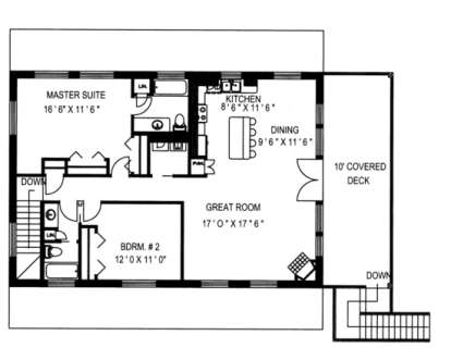 Second Floor for House Plan #039-00206