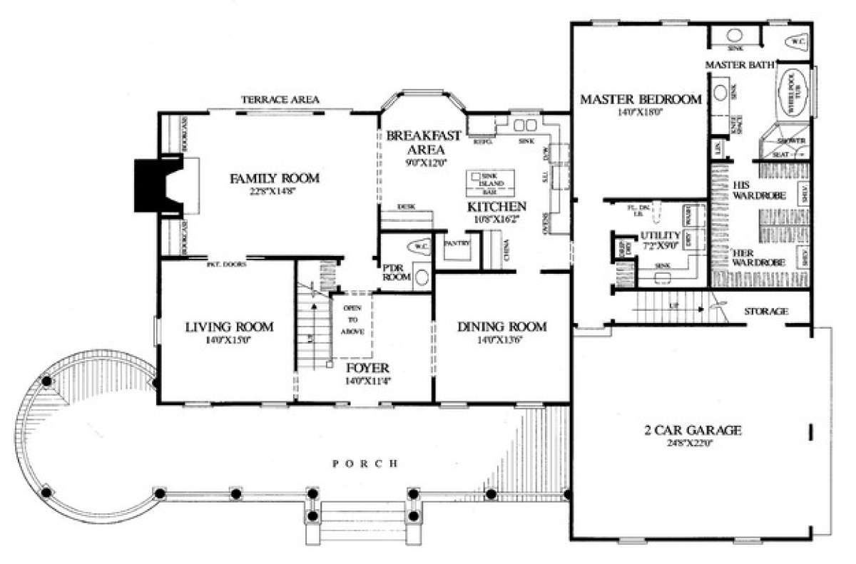 Floorplan 1 for House Plan #7922-00083