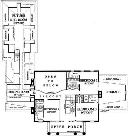 Floorplan 2 for House Plan #7922-00084