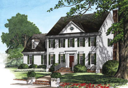 Georgian House Plan #7922-00085 Elevation Photo